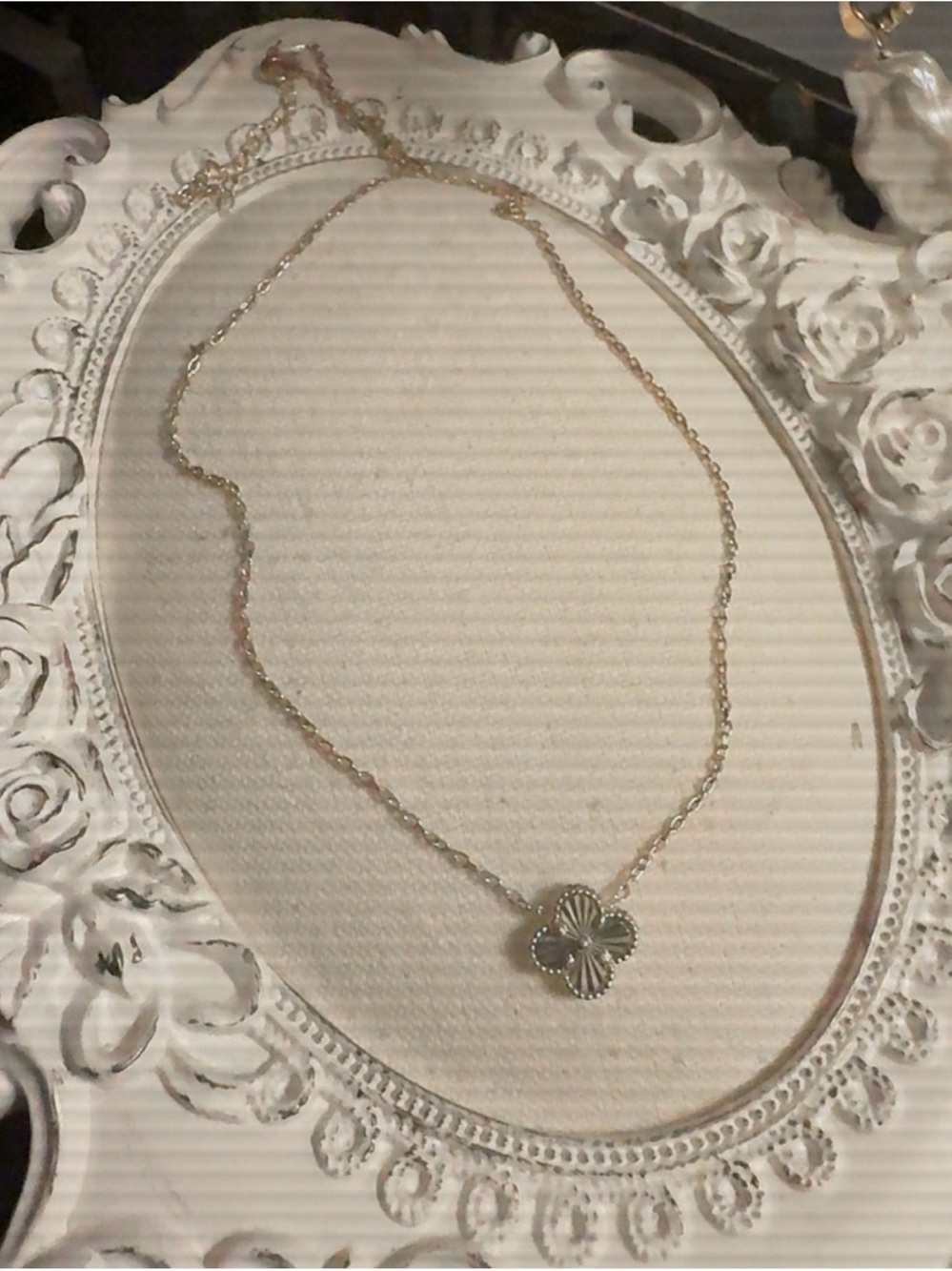 Delicate Gold Clover Pendant Necklace for Women